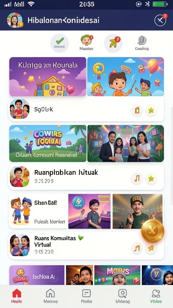 Tampilan pertama 55RP yang menarik dan intuitif.