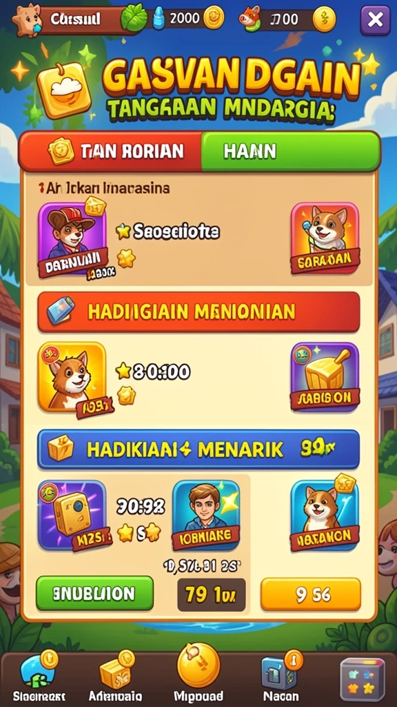 Tampilan antarmuka aplikasi yang menarik.