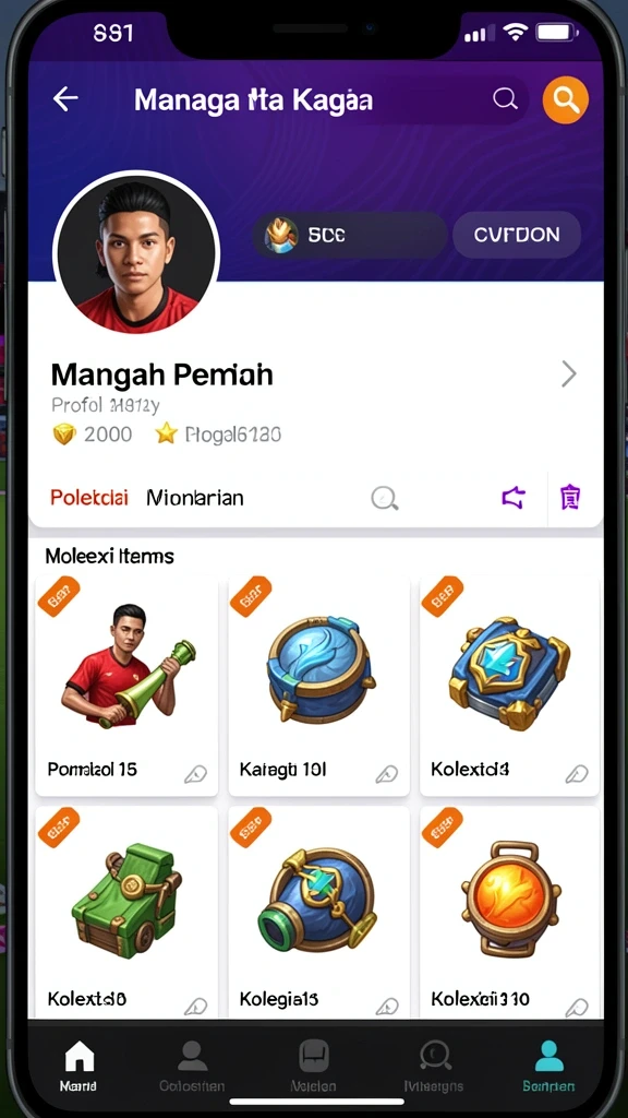Tampilan awal permainan yang menarik dan penuh warna.