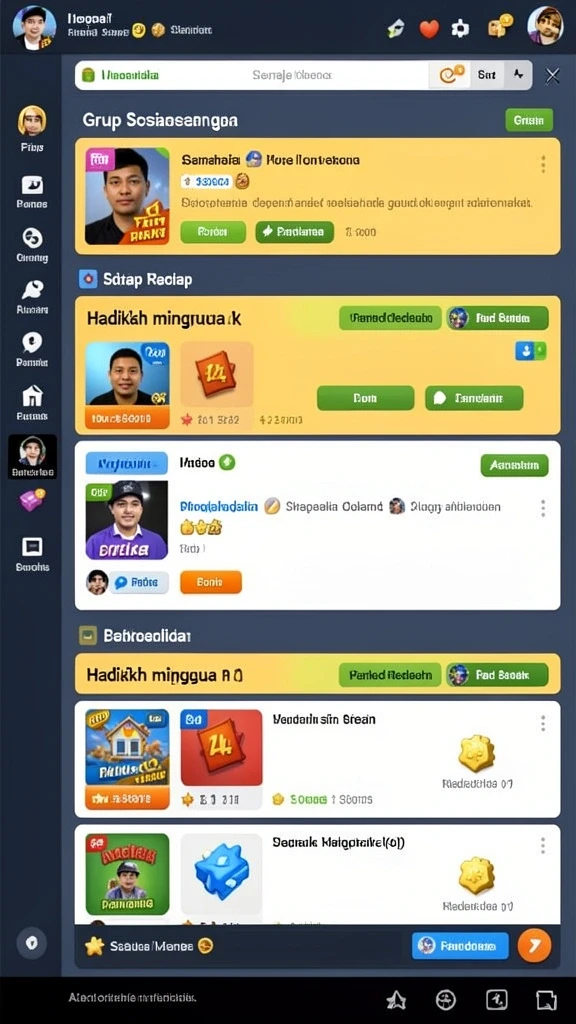Karakter-karakter unik yang dapat dipilih.