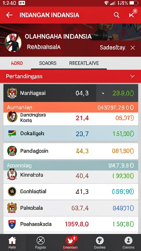 Berbagai pilihan permainan menarik yang tersedia.