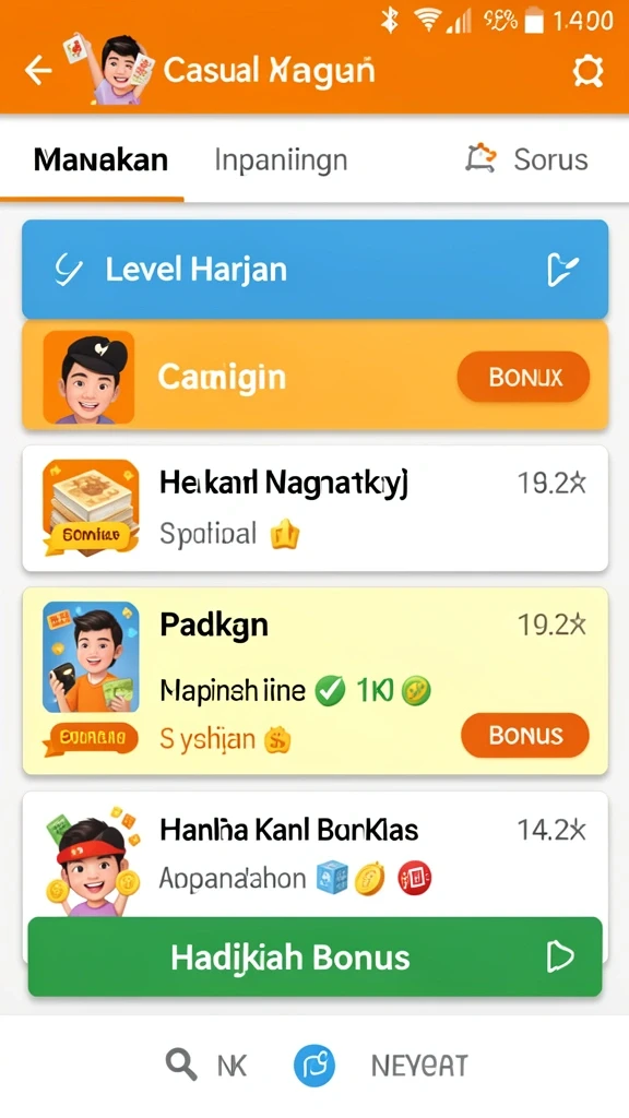Tampilan antarmuka yang sederhana dan menarik.