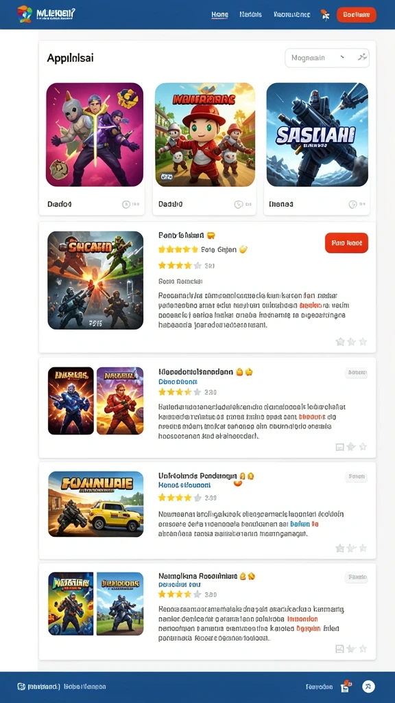 Papan skor yang menunjukkan peringkat pemain secara real-time.