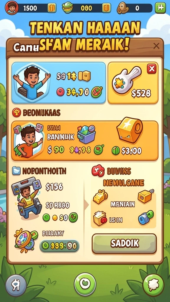 Screesnhot fitur level baru yang menantang dalam GB777.