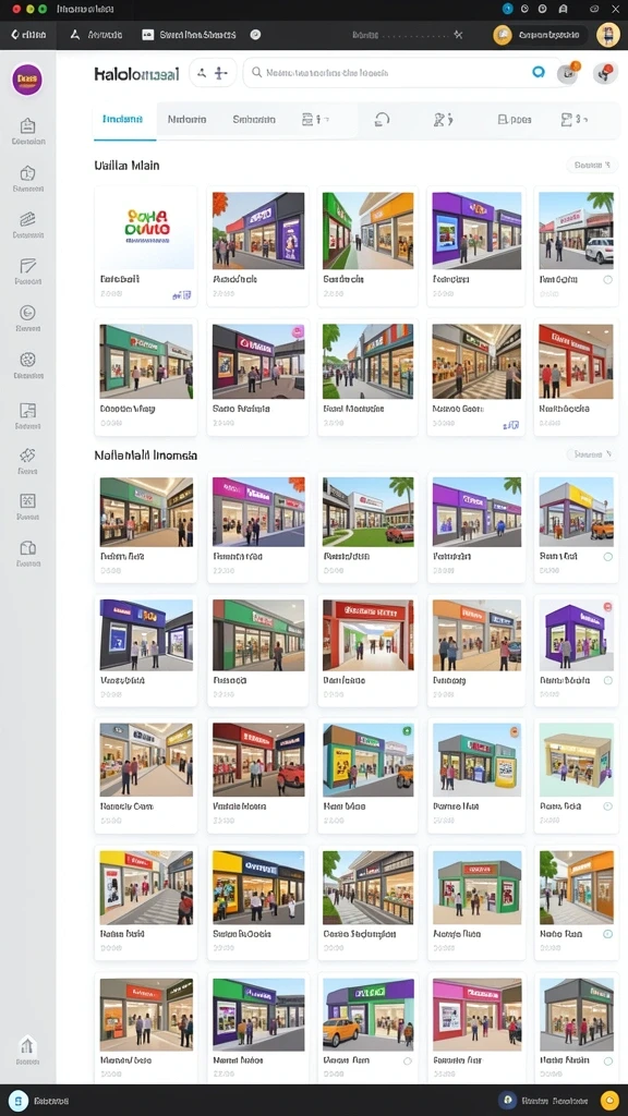 Tampilan karakter dengan desain yang menarik.