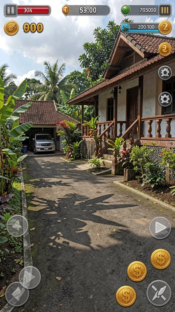 Tampilan karakter yang unik dan menarik.