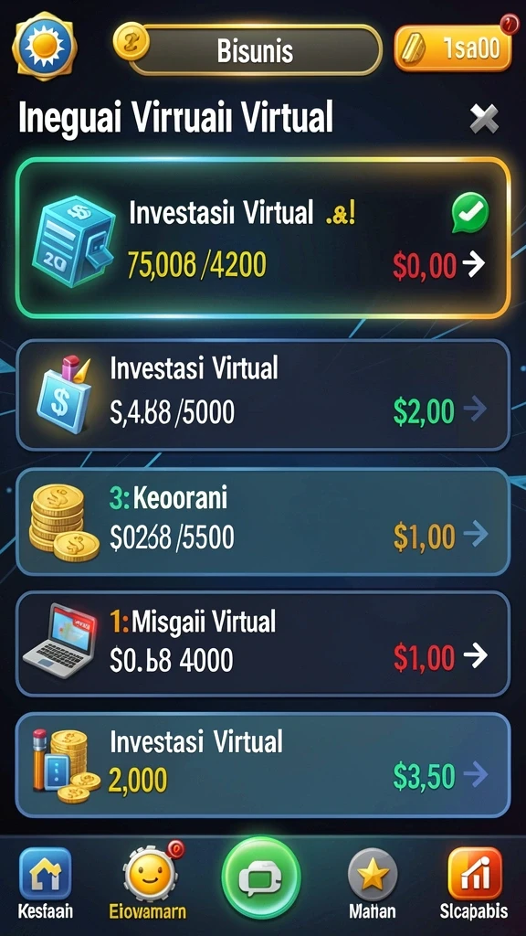 Screenshot menampilkan berbagai hadiah yang bisa dimenangkan.