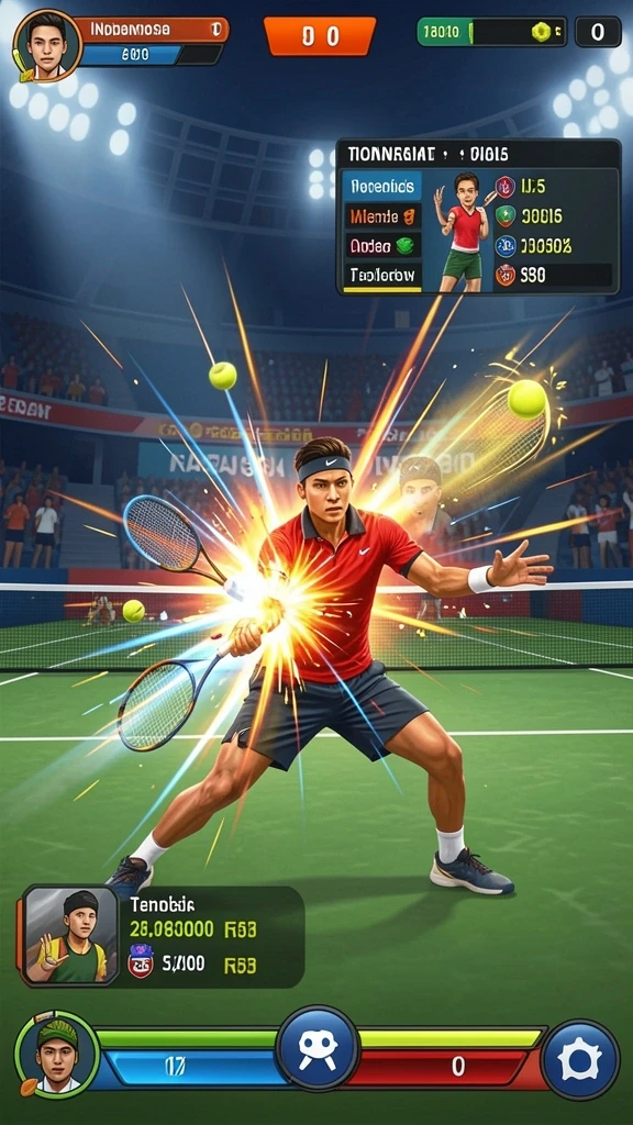 Ilustrasi permainan slot yang penuh warna dan atraktif.