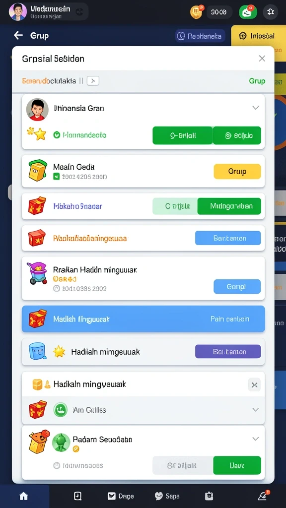 Tantangan harian yang menarik.