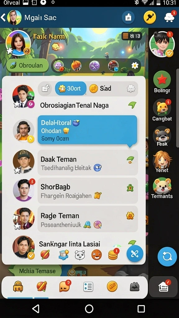 Tampilan antarmuka yang sederhana dan intuitif.