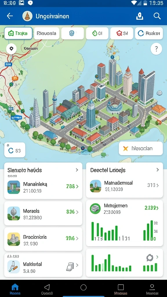 Tampilan antarmuka aplikasi yang user-friendly.