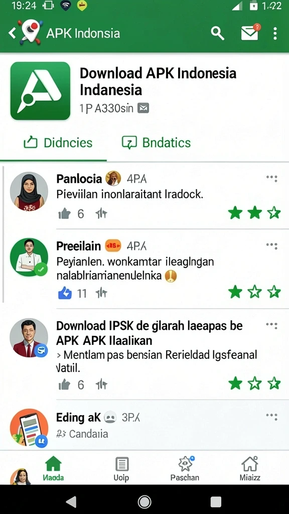 Tampilan awal yang menakjubkan dengan karakter unik.