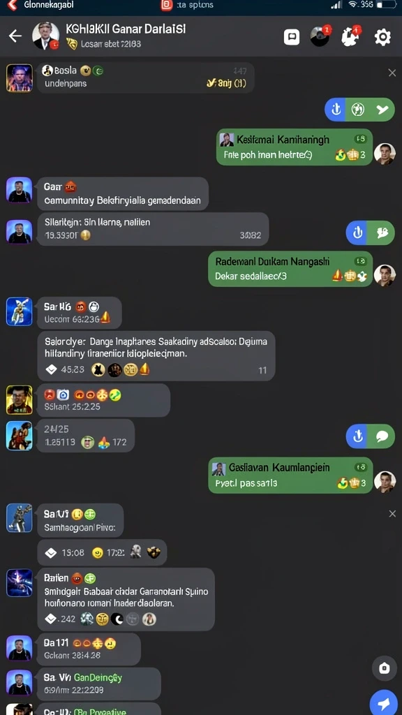 Gambar karakter kustom yang menonjol dalam permainan.