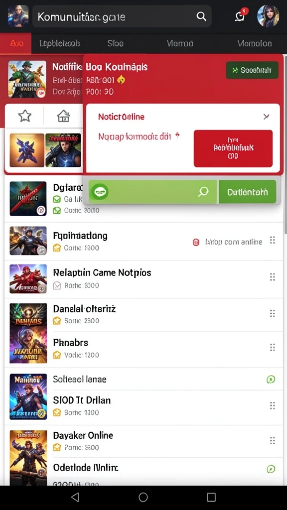 Fitur interaksi chat dengan pemain lain.